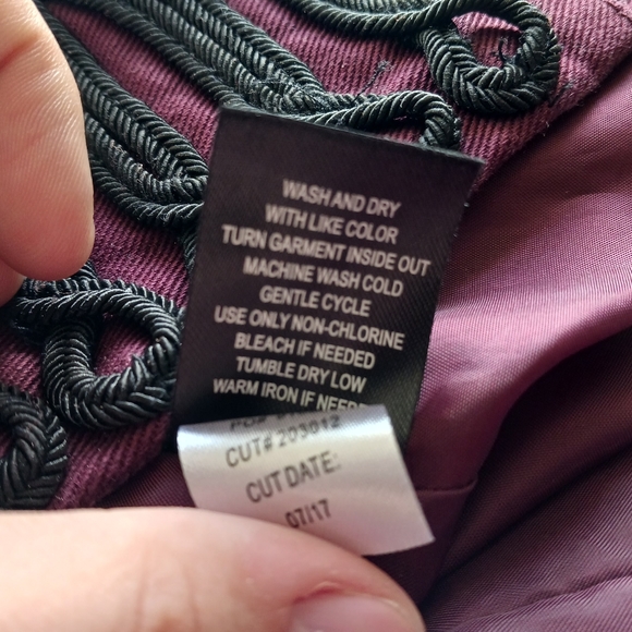 Torrid 00 Wine Tasting Band Jacket New with Tags - Picture 9 of 9